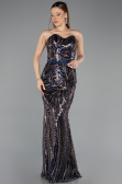 Long Navy Blue Evening Dress ABU5537