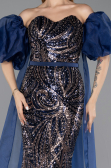Long Navy Blue Evening Dress ABU5537