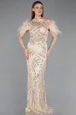 Long Beige Evening Dress ABU5538