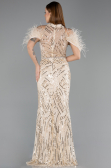 Long Beige Evening Dress ABU5538