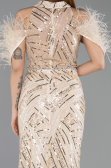 Long Beige Evening Dress ABU5538
