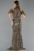 Long Olive Drab Evening Dress ABU5538