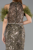 Long Olive Drab Evening Dress ABU5538