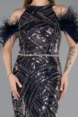 Long Navy Blue Evening Dress ABU5538