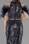 Long Navy Blue Evening Dress ABU5538