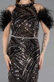 Long Black Evening Dress ABU5538