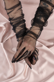 Black Bridal Glove SD6021