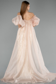 Long Beige Evening Dress ABU5537