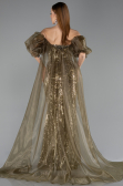 Long Olive Drab Evening Dress ABU5537