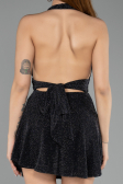 Mini Black Cocktail Dress ABK2490