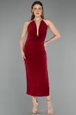 Midi Burgundy Party Dress ABK2495