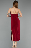 Midi Burgundy Party Dress ABK2495