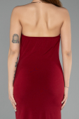 Midi Burgundy Party Dress ABK2495