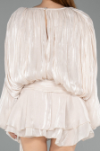 Mini Beige Chiffon Party Dress ABK2499