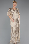 Mink Long Plus Size Evening Dress ABU2309