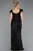 Black Long Plus Size Evening Dress ABU5182