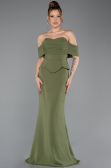 Long Olive Drab Evening Dress ABU5559