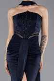 Long Navy Blue Evening Dress ABU5560