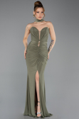 Long Olive Drab Evening Dress ABU5561