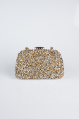 Gold Stony Evening Bag SH839