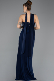 Long Navy Blue Prom Gown ABU5564