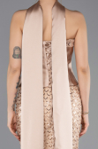 Long Gold Beaded Evening Dress ABU5556