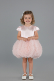 Short Powder Color Girl Dress ABK2502