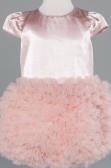 Short Powder Color Girl Dress ABK2502