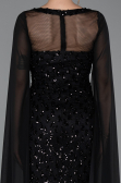 Long Black Scaly Evening Dress ABU5589