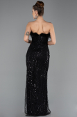 Long Black Beaded Evening Dress ABU5590
