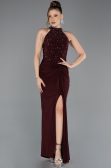 Long Burgundy Evening Dress ABU5593