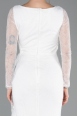 Long White Dantelle Evening Dress ABU5588