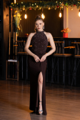 Long Brown Evening Dress ABU5593