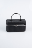 Black Laser Cut Box Bag KC149