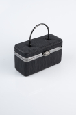 Black Laser Cut Box Bag KC149