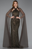 Long Olive Drab Evening Dress ABU5595