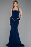 Long Navy Blue Mermaid Prom Dress ABU5597