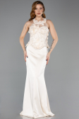 Long Gold Satin Evening Dress ABU5601