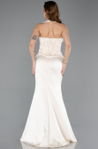Long Gold Satin Evening Dress ABU5601