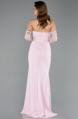 Long Powder Color Dantelle Evening Dress ABU5603