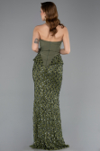 Long Olive Drab Dantelle Mermaid Prom Dress ABU5612