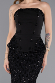 Long Black Dantelle Mermaid Prom Dress ABU5612
