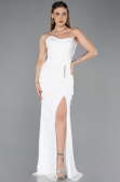 Long White Dantelle Evening Dress ABU5614