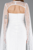 Long White Dantelle Evening Dress ABU5614