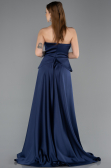 Long Navy Blue Dantelle Evening Dress ABU5615