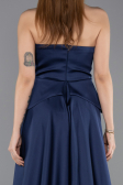 Long Navy Blue Dantelle Evening Dress ABU5615