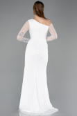 Long White Dantelle Evening Dress ABU5618