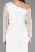 Long White Dantelle Evening Dress ABU5618