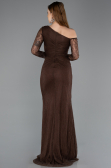 Long Brown Dantelle Evening Dress ABU5618