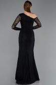Long Black Dantelle Evening Dress ABU5618